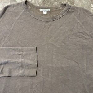 Standard James Perse Sweatshirt Mens Medium 2 Tan Vintage French Terry Thin